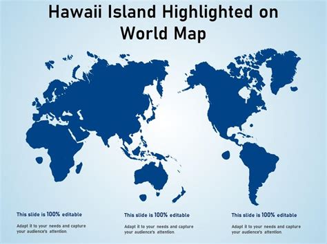 Hawaii Map on World Map